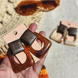 🆕️Summer Faves Collection// Brown square Earrings